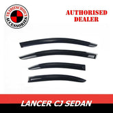 TRADIESCHOICE Premium Weather Shields Weathershields Door Visor for Lancer CJ Sedan 2007-2020 | 4pcs Set